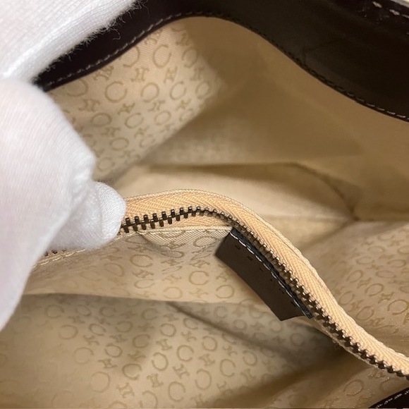 Celine Shoulder Bag C Macadam All Over Pattern Brown - Picture 6 of 9